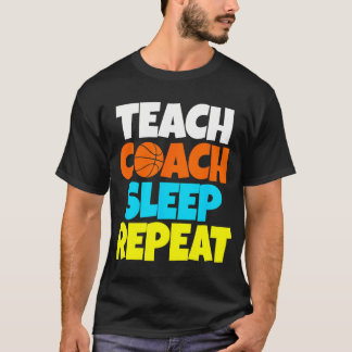 Camiseta Funny del entrenador del profesorado en baloncesto