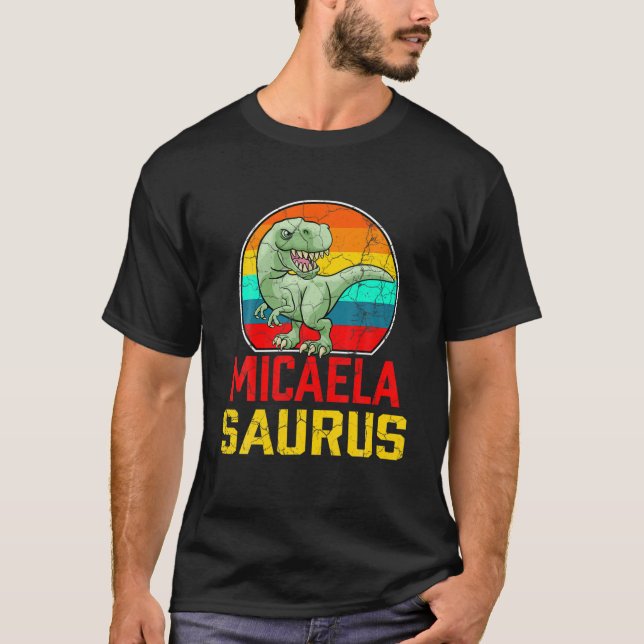 Camiseta Funny del equipo de apellido Micaela Saurus (Anverso)