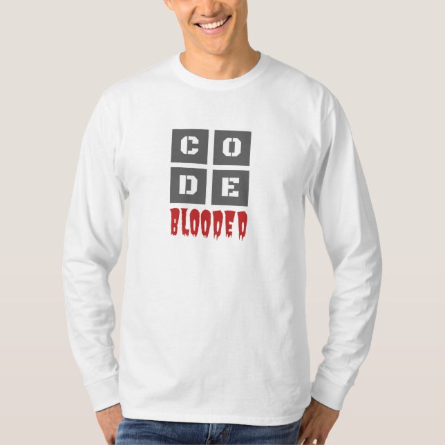 Camiseta Funny del programador de computadoras con código d (Anverso)