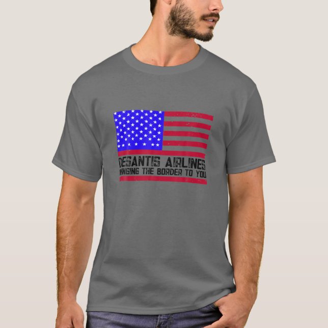 Camiseta Funny Desantis Airlines 2022 (Anverso)