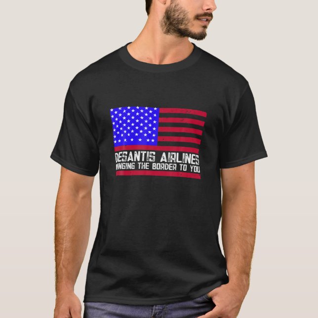 Camiseta Funny Desantis Airlines 2022 (Anverso)