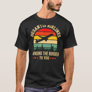 Camiseta Funny DeSantis Airlines - Servicio de reubicación 