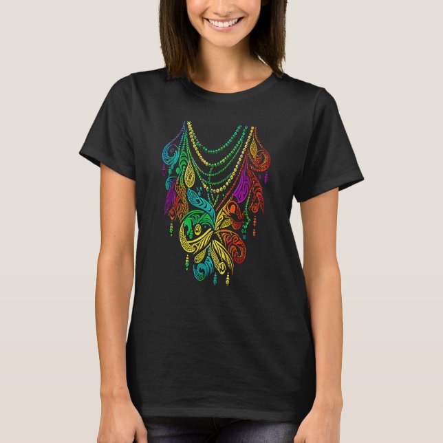 Camiseta Funny desfile del Carnaval de Mardi Gras con fiest (Anverso)