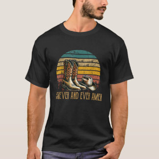 Camiseta Funny Design Apparte Para Siempre Y Cowboy Boots G