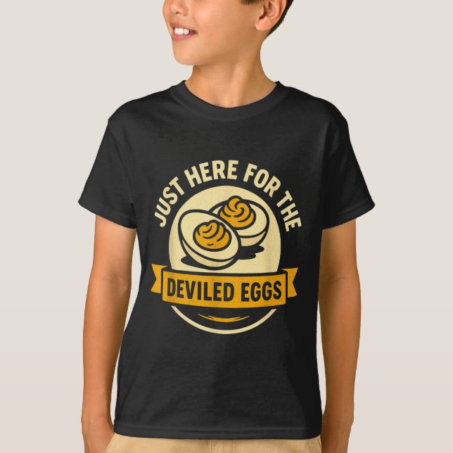 Camiseta Funny Deviled Eggs Thanksgiving Food Humor  (Anverso)