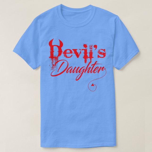 Camiseta Funny Devil's DaughterHalloween Costume Horror 128 (Diseño del anverso)