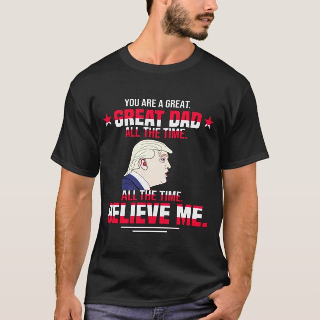 Camiseta Funny Día de los Padres de Donald Trump (Anverso)