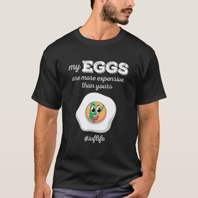 Camiseta Funny Día de Recuperación de Huevos Ivf Día de Tra (Anverso)