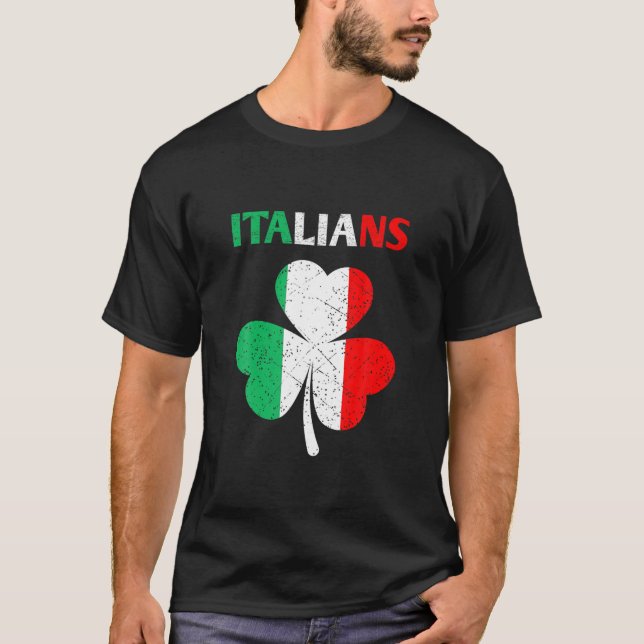 Camiseta Funny Día Italiano De Los Sta Patrocinadores St. P (Anverso)