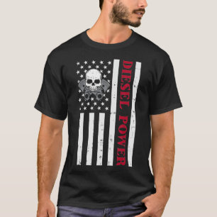 Camiseta Funny Diesel Mechanic Motorcycle American Diesel P