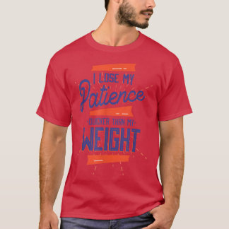 Camiseta Funny Diet Pacient Peso Pérdida de Comedia Aparato
