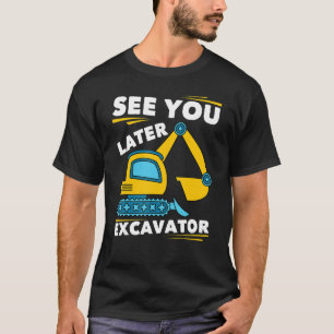 Camiseta Funny Digger Vehículo Trabajador De Construcción B