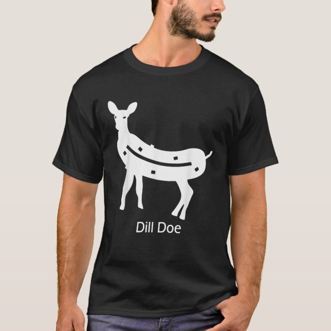Camiseta Funny dill doe reindeer pickles naughty Dill Doe D (Anverso)