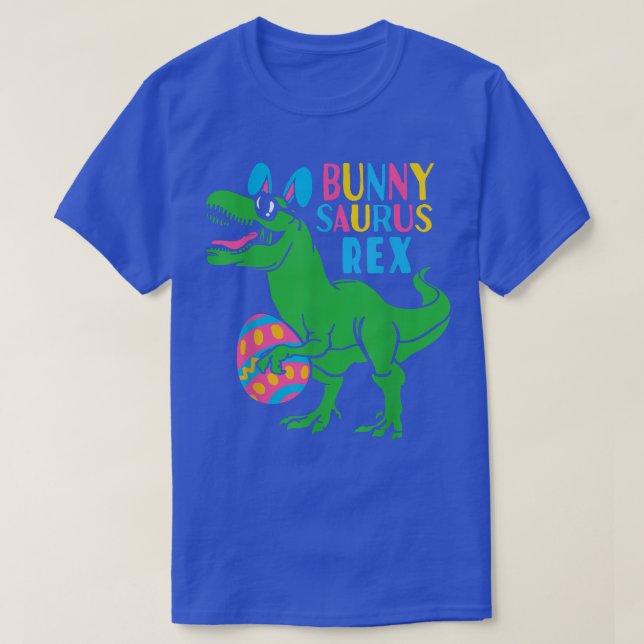 Camiseta Funny Dinosaur Bunny Saurus Re Easter Egg Happy Ea (Diseño del anverso)