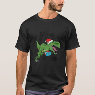 Camiseta Funny Dinosaur Fa Ra Rawr Rex Navidades Boys Xmas