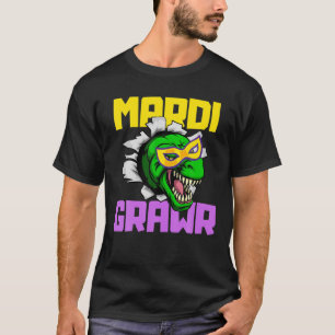 Camiseta Funny Dinosaur Mardi Gras Costume Essential