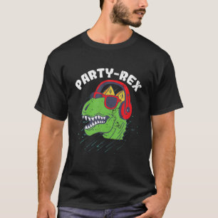 Camiseta Funny Dinosaur Pun Con Auriculares Fiestas Rex Kid
