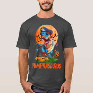 Camiseta Funny Dinosaur T rex Mummy Pumpkin Halloween for K