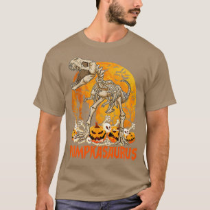 Camiseta Funny Dinosaur T rex Mummy Pumpkin Halloween para 