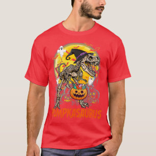 Camiseta Funny Dinosaur T rex Mummy Pumpkin Halloween para