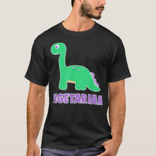 Camiseta Funny Dinosaur , Vegetarian, Herbivore by Zany Bra