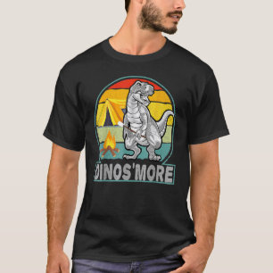 Camiseta Funny Dinos'more Camping Dinosaur Camp Smore Dino 