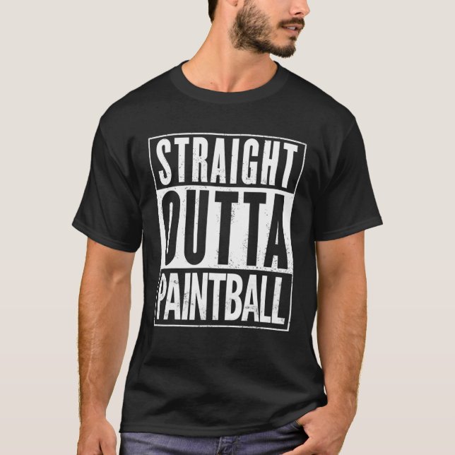 Camiseta Funny directo fuera de Paintball (Anverso)