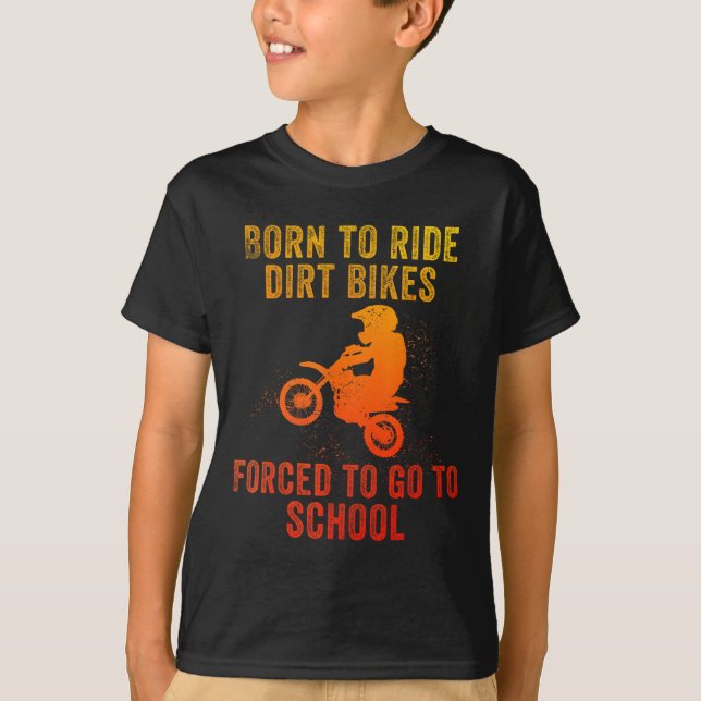 Camiseta Funny Dirt Bike Art For Boys Girls Motocross Dirt  (Anverso)