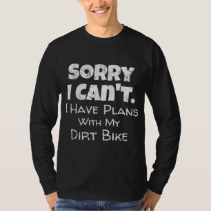 Camiseta Funny Dirt Bike Cita Motocross Motocross Carreras 