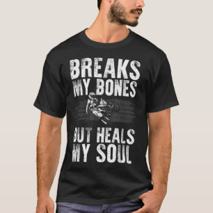 Camiseta Funny Dirt Bike Design Hombres Motocicleta Dirtbik