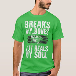 Camiseta Funny Dirt Bike Design Hombres Motocicleta Dirtbik