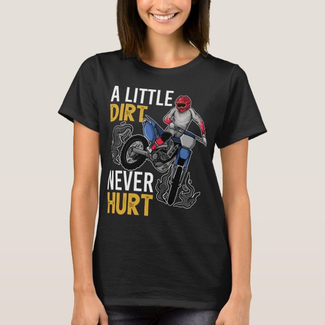 Camiseta Funny Dirt Bike Design Para Niños Chicas Motorbi (Anverso)