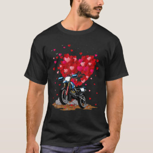 Camiseta Funny Dirt Bike Lover Forma Cardíaca Sucia Ventila