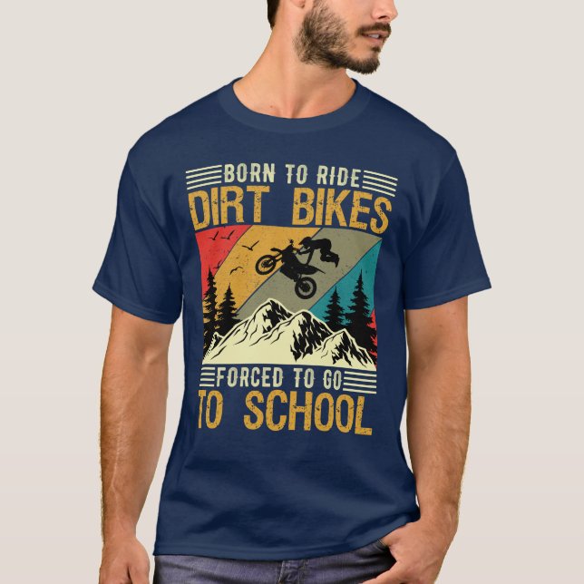 Camiseta Funny Dirt Bike Motocross Race Biker Motorbike (Anverso)