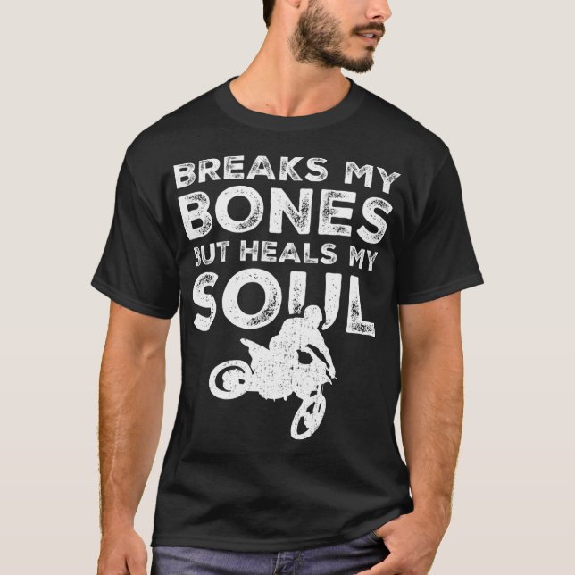 Camiseta Funny Dirt Bike Rider - MX Motocross Dirt Biking (Anverso)