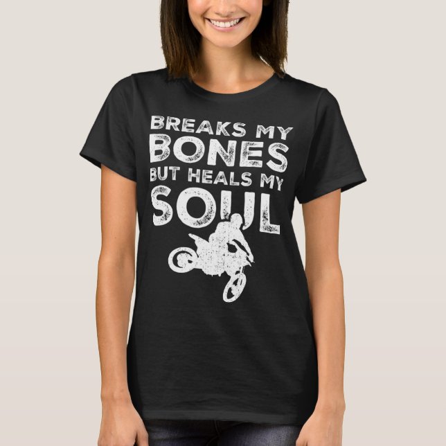 Camiseta Funny Dirt Bike Rider - MX Motocross Dirt Biking (Anverso)