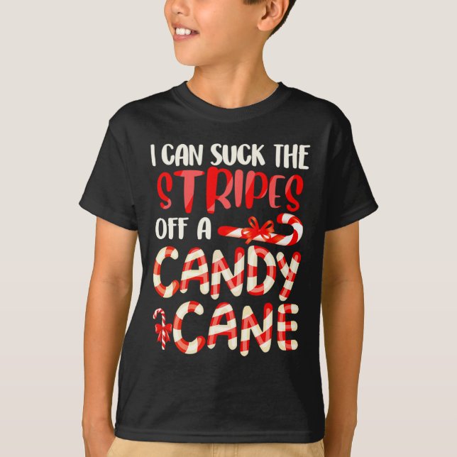 Camiseta Funny Dirty Candy Cane Christmas Hilarious Santa H (Anverso)