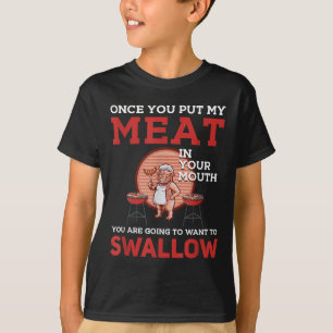 Camiseta ¡Funny Diseño Bbq! Para Los Aficionados Al Fumador