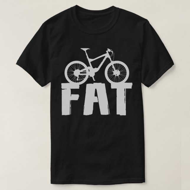 Camiseta Funny Diseño de Bicicleta Grasa para Hombres Neumá (Diseño del anverso)