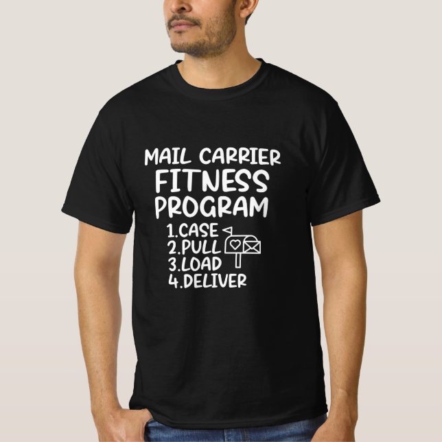 Camiseta Funny Diseño de Trabajador Postal para Mailman (Anverso)