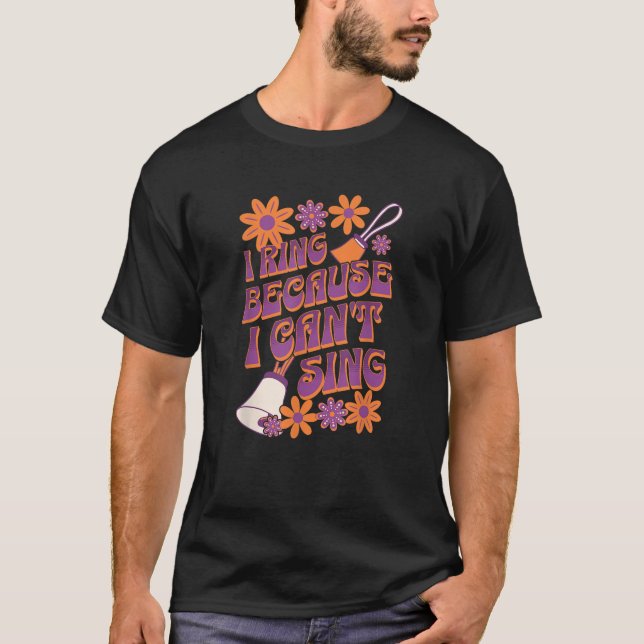 Camiseta Funny Diseño del Reproductor de Handbell para los  (Anverso)