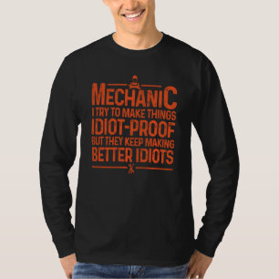 Camiseta Funny Diseño Mecánico Para Hombres Papá Car Garage