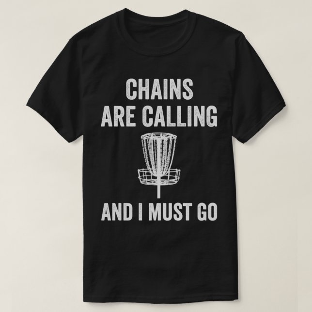 Camiseta Funny Disk Golf Chains llama a Folf Frolf Men (Diseño del anverso)