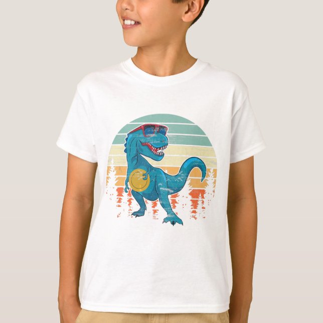 Camiseta Funny Disk Golf Gift Dinosaur Disk Golf Player Shi (Anverso)