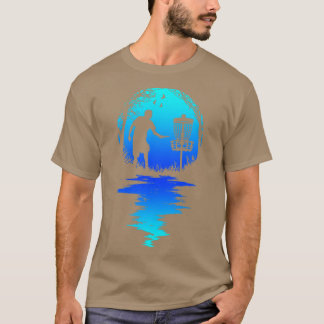 Camiseta Funny Disk Golf Player Retro Sunset Silhouette Gra