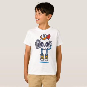 Camiseta Funny Dj Skull