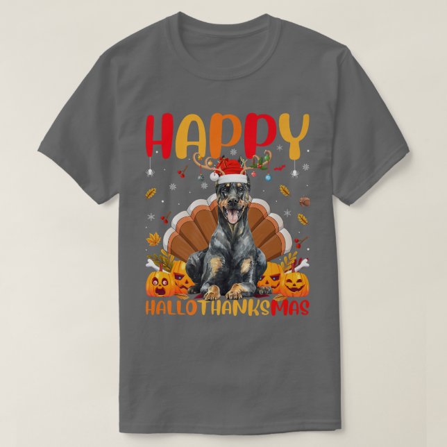 Camiseta Funny Doberman Dog Lover Feliz Doberman Hola Graci (Diseño del anverso)