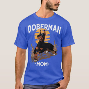 Camiseta Funny Doberman Mom Art Para Mujeres Chica Perro Lo
