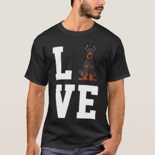 Camiseta Funny Doberman Pinscher Dog Love R