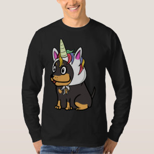 Camiseta Funny Doberman Unicorn Gorra